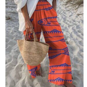 Pink and Blue Sardine Pants (Coveshe, M)